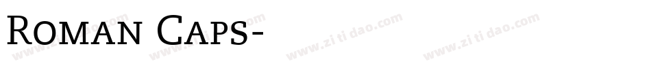 Roman Caps字体转换